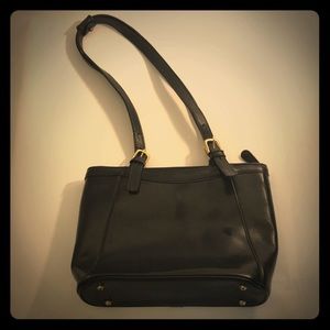 Brahmin Black Leather Handbag
